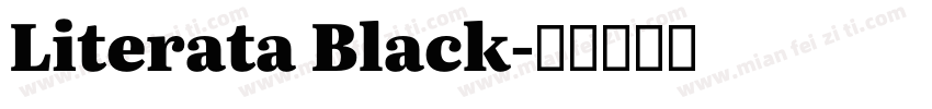 Literata Black字体转换